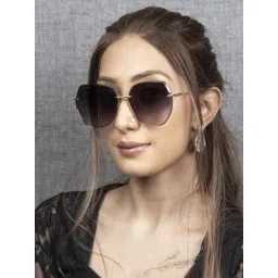 Ted Smith Grey Square UV Protection Unisex Sunglasses-picture-26