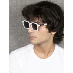 Ted Smith Grey Square UV Protection Unisex Sunglasses-picture-27