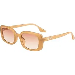 ted smith Men's Women's UV Protection Brown Graded Lens Nude Oval Sunglasses-picture-13
