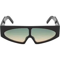 ted smith Men's Women's UV Protection Green Brown Lens Black Square Sunglasses-picture-11