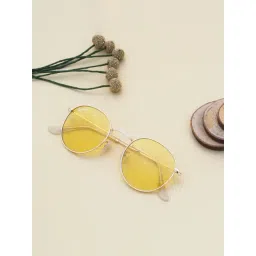 Ted Smith MOON_C21 Yellow Round Sunglasses-picture-16