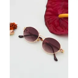 Ted Smith PEARL_C2 Brown Gradient Oval Sunglasses-picture-22