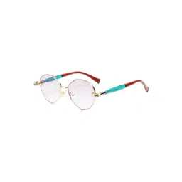 Ted Smith Silver UV Protection Oval Unisex Sunglasses-picture-22