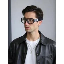 TED SMITH Unisex Black Rectangular Uv Protected Lens Sports Shooting Sunglass-picture-15