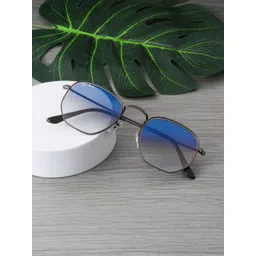 Ted Smith Unisex Blue Lens & Gunmetal-Toned Other Sunglasses with-image-48