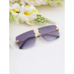 Ted Smith Unisex Grey Graded Aviator Metal Sunglasses With Uv Protected Lens-picture-15