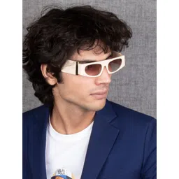 Ted Smith Unisex Rectangle Sunglasses With UV Protected Lens-picture-17