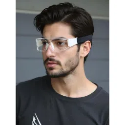 TED SMITH Unisex Transparent Wrap Around Uv Protected Lens Sports Sunglass-picture-22