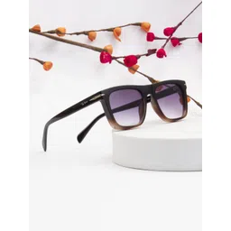 Ted Smith Unisex Wayfarer Sunglasses with UV Protected Lens ATRIA_C6-BLACK & BROWN-picture-37