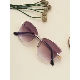 Ted Smith Women Brown Lens & Gold-Toned Cateye Sunglasses with UV Protected Lens SPLASH_C2-picture-16