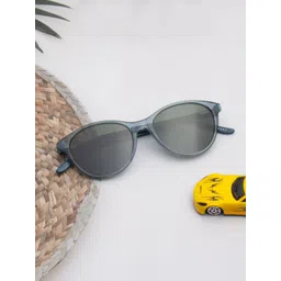 Ted Smith Women Green Cat Eye Acetate Sunglasses With Polarised Lens-picture-34