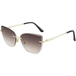 ted smith Women's UV Protection Metal Cat-Eye Sunglasses-picture-11