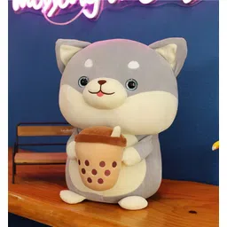 teddy daddy Cute Coffee Bear Soft Toy- 25 cm image 1