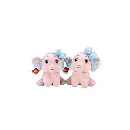 Teddy Daddy Kids Microfibre Elephant With Bow Soft Toy Soft Toys and Dolls-image-1