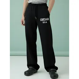 TEDWOODS Men Textured Wide Leg Track Pants-picture-24