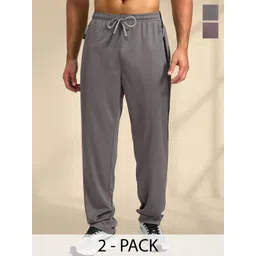 Tee Projekt Men Pack Of 2 Mid-Rise Track Pants-picture-12