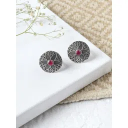 Teejh Ethnic Nirakshi Silver Oxidized Toe Rings for Women-picture-46