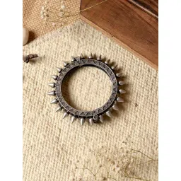 Teejh Ethnic  Sreeya Silver Oxidized Bangles for Women-picture-35