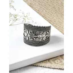 Teejh Gulrang Silver Oxidised Bracelet for Women-picture-33