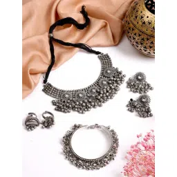 Teejh Pitara Collection Kalya Oxidized Jewellery Set-picture-18