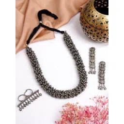 Teejh Pitara Collection Leeza Oxidized Jewellery Set-picture-14