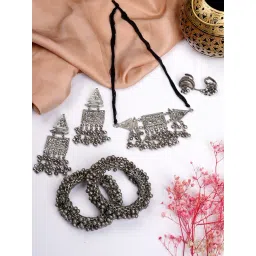 Teejh Pitara Collection Snigda Oxidized Jewellery Set-picture-27