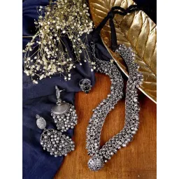 Teejh Pitara Collection Tavishi Metallic Oxidized Jewellery Set-picture-14