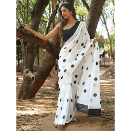 TEEJH Polka Dot Saree-picture-20