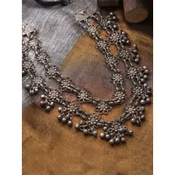 Teejh Rua Antique Silver Polish Long Necklace-picture-17