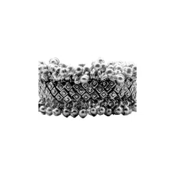 Teejh Silver-Plated Rakhee Stacked Bracelets for Women - Set of 3-picture-27