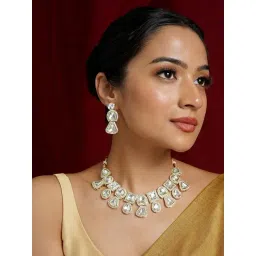 Teejh Taani Light Gold Necklace Set-picture-40