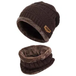 TEEMOODS Unisex Self Design Woollen Beanie-picture-41