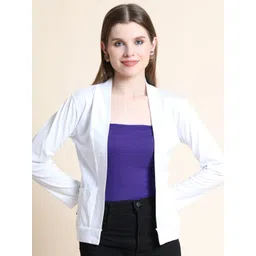 TEEMOODS Women White Shrug-picture-20
