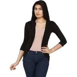 teemoods Women's Cotton 3/4th Sleeves Fashionable Shrug, Summer Shrug for Ladies-picture-34