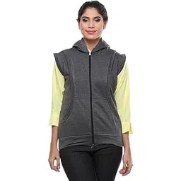 teemoods Women's Fleece Sleeveless Hooded Sweatshirt-picture-27