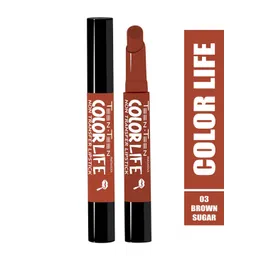 TEEN TEEN COSMETICS Color Life Long Lasting Matte Lipstick With Primer- 2g- Brown Sugar 03-picture-36