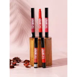 TEEN TEEN COSMETICS Color Life Long Lasting Matte Lipstick With Primer- 2g - Rose-Pink -19-picture-21