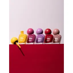 TEEN TEEN COSMETICS Set Of 2 Twinkle Tips Nail Gloss- 10 ml- Shade- 06 With Remover Pads-picture-41