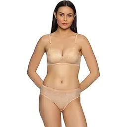 teens lifestyle Padded Lace Full Coverage Bridal Bra and Panty Set for Women | Non-Wired Comfortable Lingerie Set with Adjustable Straps | Elegant Lycra Lace Fabric-picture-29