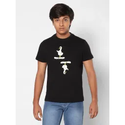 TeenTrums Boys Black Printed T-Shirt-picture-14