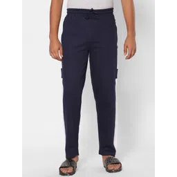 TeenTrums Boys Loose Fit Color-Blocked Fleece Track Pants-picture-43