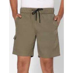TeenTrums Boys Olive Solid Shorts-picture-24