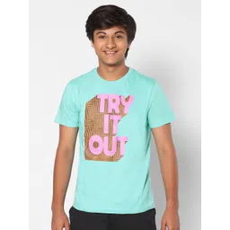 TeenTrums Boys Typography Printed Cotton T-shirt-picture-35