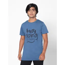 TeenTrums Boys Typography Printed Cotton T-shirt-picture-58