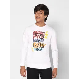 TeenTrums Boys White Printed Full Sleeves Sweatshirt-picture-46