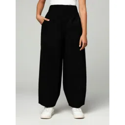 Teentrums Girls Black Cotton Trousers-picture-31
