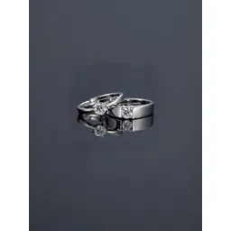 Teeragaj Set Of 2 Stones Studded Couple Adjustable Finger Rings-picture-17