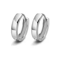 Teeragaj Unisex Stainless Steel Circular Hoop Earrings-picture-23