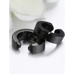 Teeragaj Unisex Stainless Steel Circular Hoop Earrings-picture-18