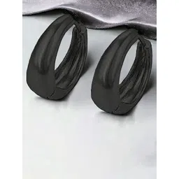 Teeragaj Unisex Stainless Steel Circular Hoop Earrings image 1